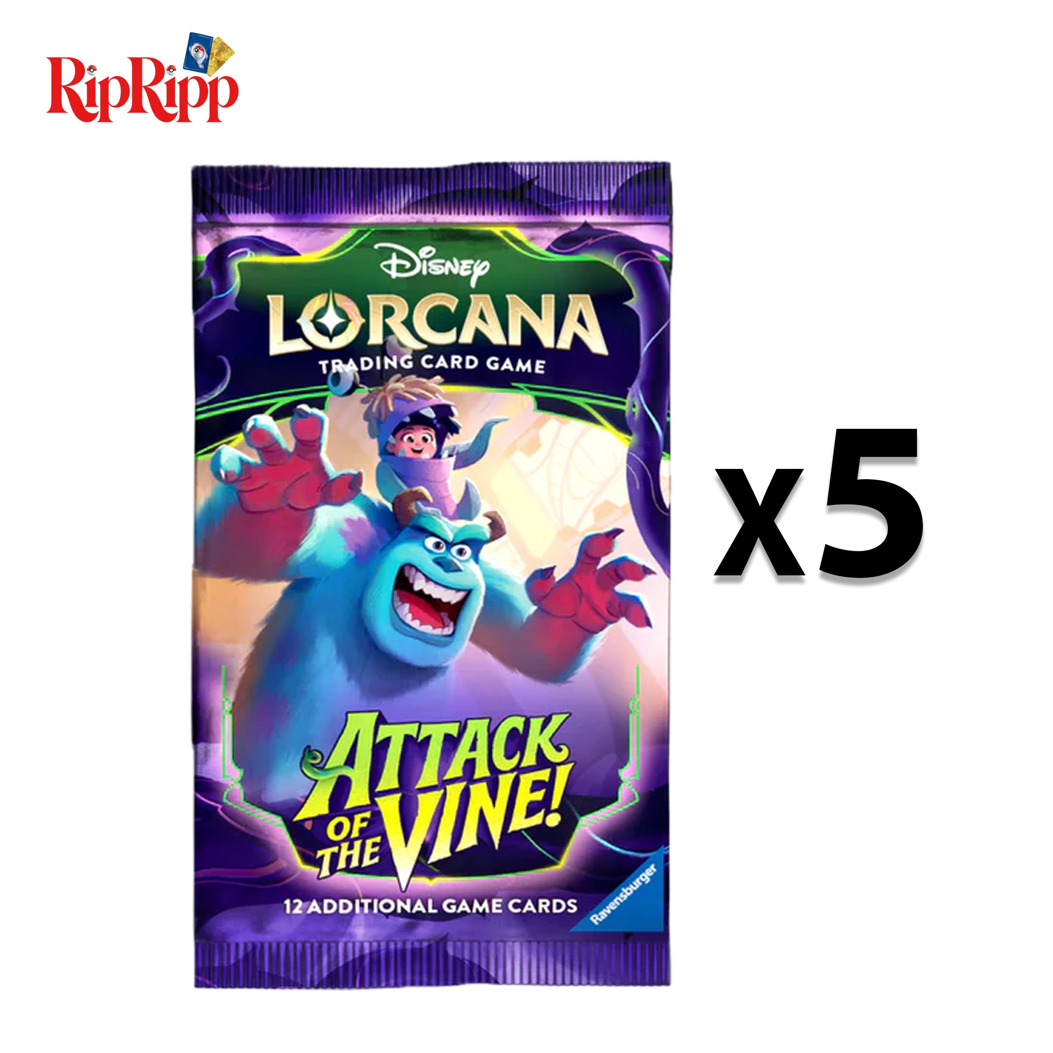 Lorcana Attack of the Vine! - 5 Booster Packs